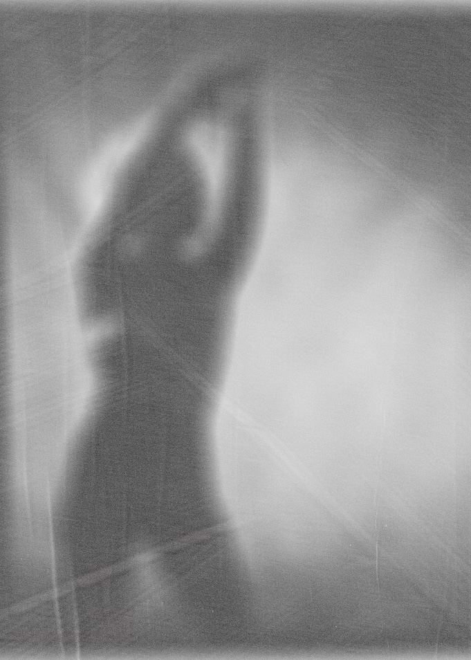 Abstract Ethereal Human Silhouette