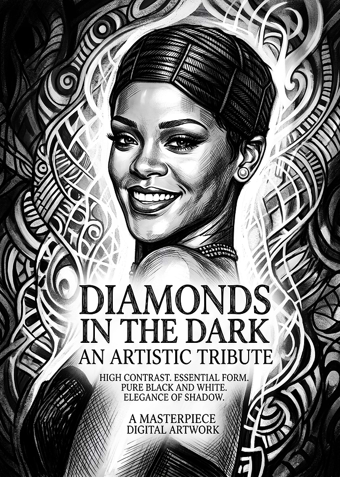 Rihanna Artistic Tribute Portrait