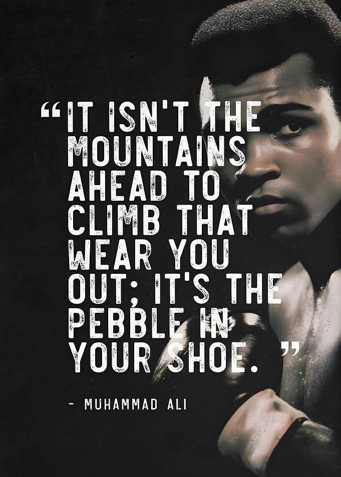 Muhammad Ali Inspirational Quote Poster