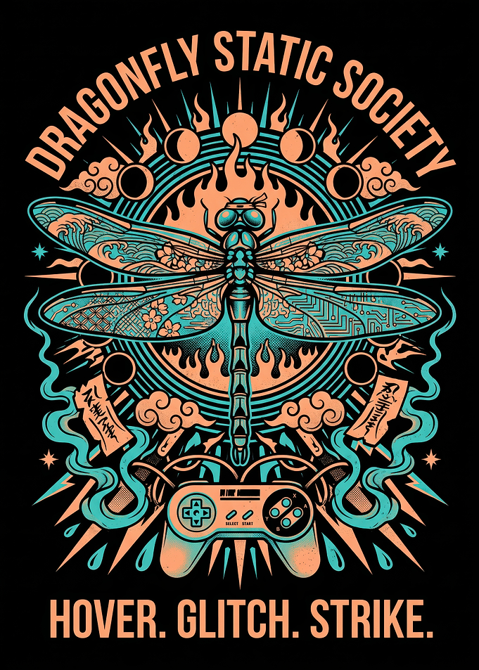 Dragonfly Static Society Gaming Graphic