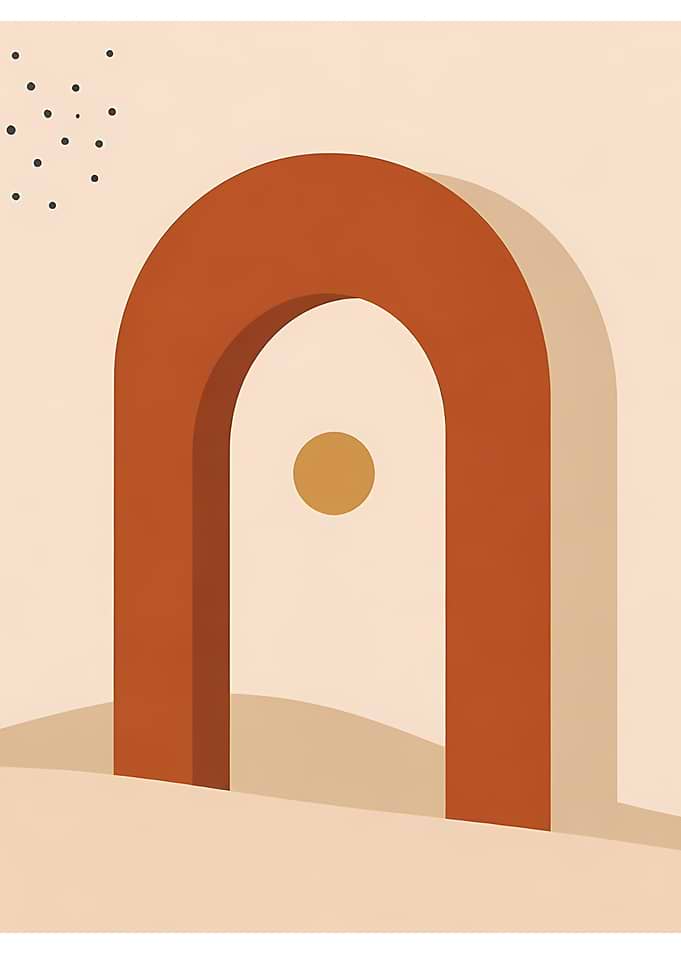 Minimalist Abstract Arch Wall Art