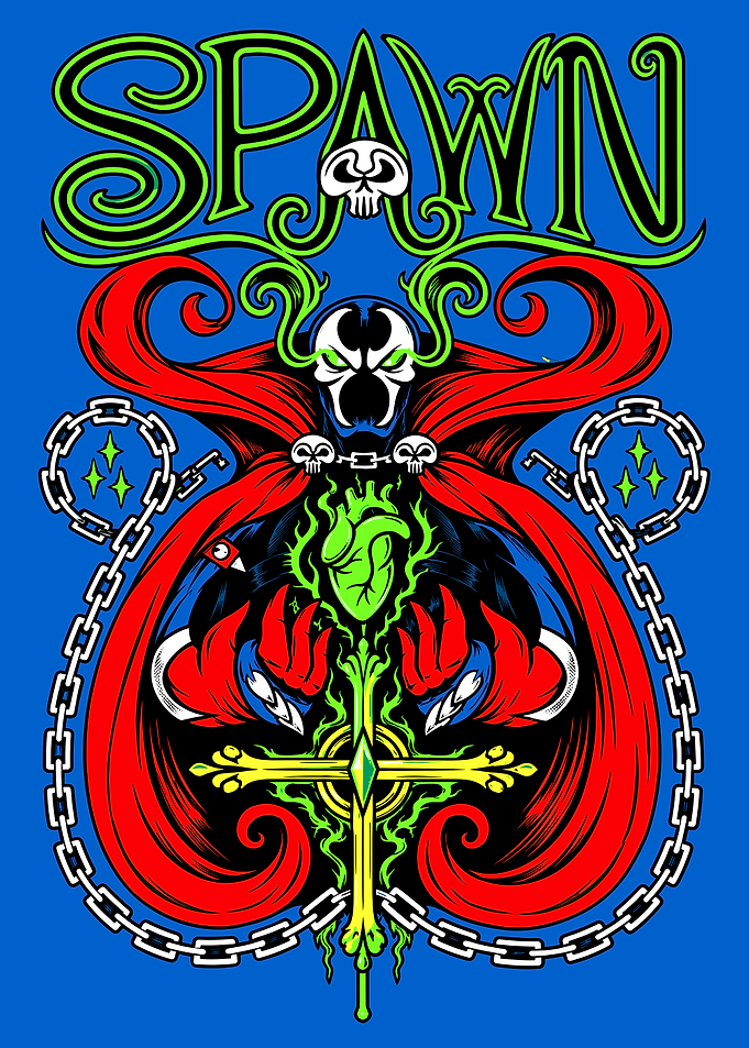 Spawn Comic Book Character Illustration