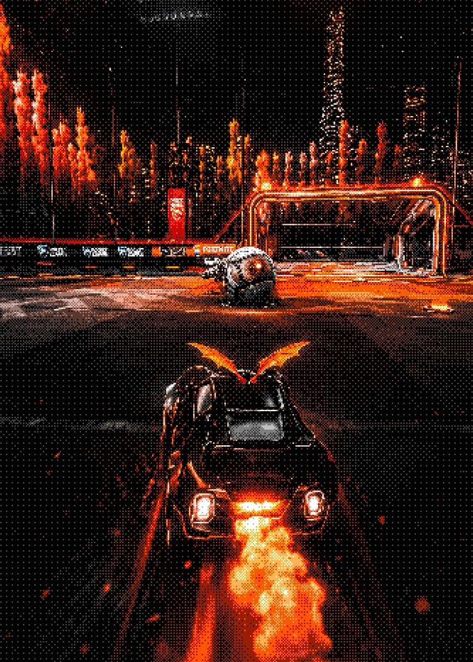 Rocket League Car With Fire Boost