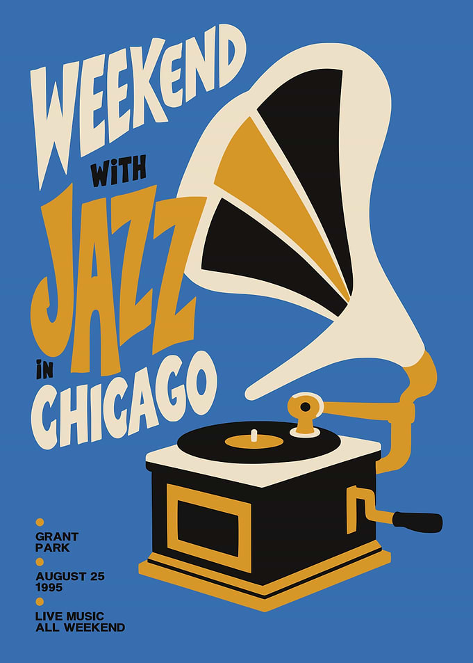 Weekend With Jazz in Chicago Poster