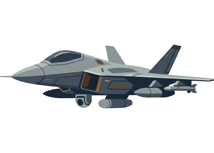 Modern Stealth Fighter Jet Illustration