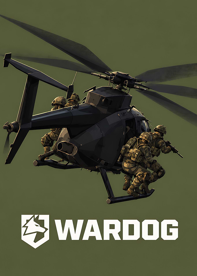 Wardog Military Helicopter Tactical Poster