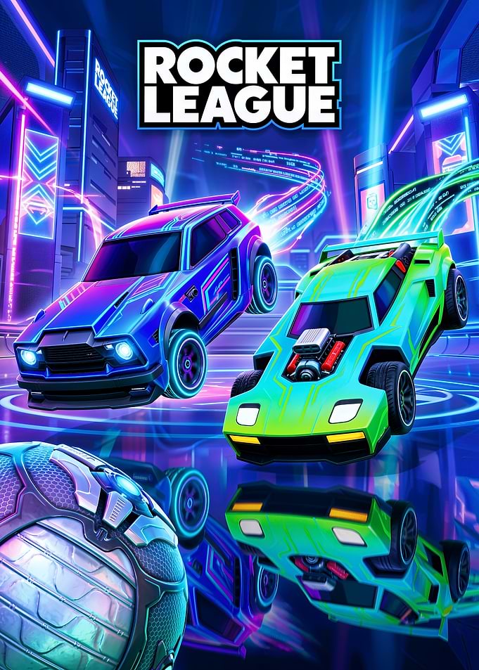Rocket League Neon Arena Action
