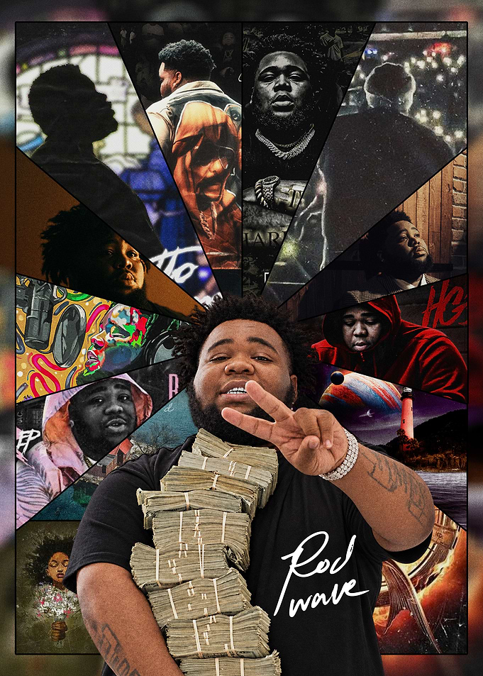 Rod Wave Collage Poster