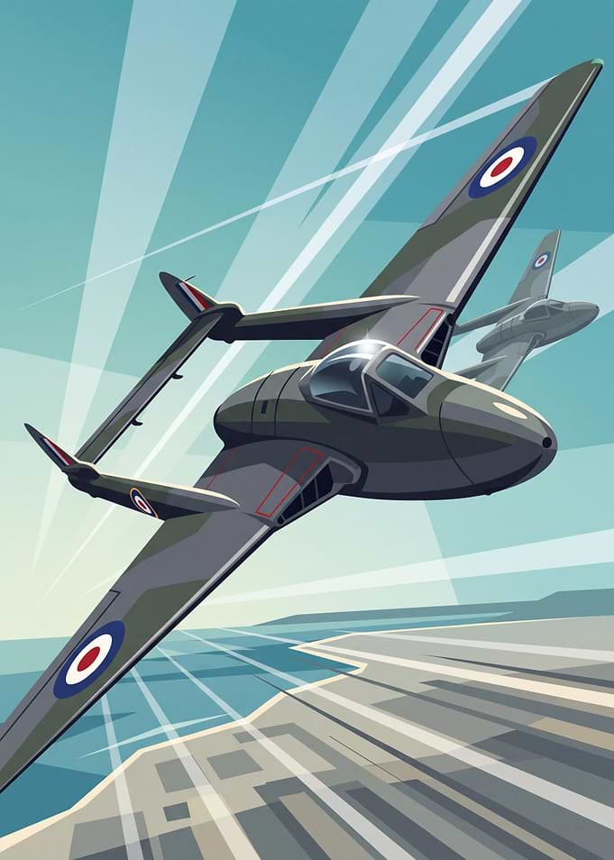De Havilland Vampire Pixel