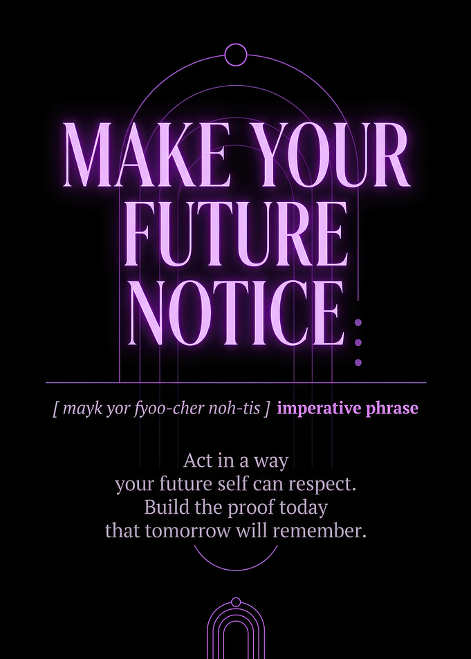 Make Your Future Notice Inspirational Poster