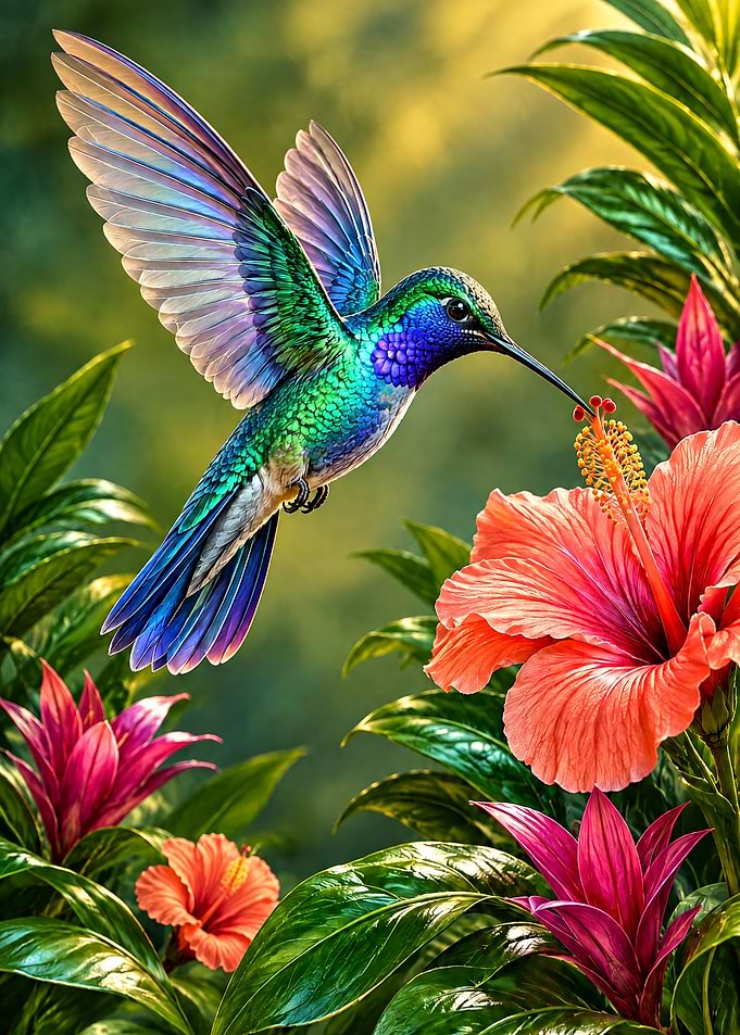 3D Jewel Hummingbird