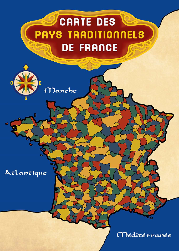 Traditional Regions Map of France