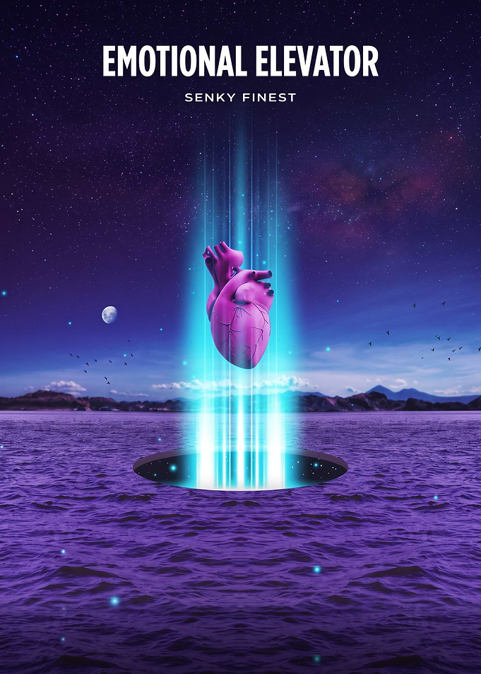 Emotional Elevator Surreal Heart Poster