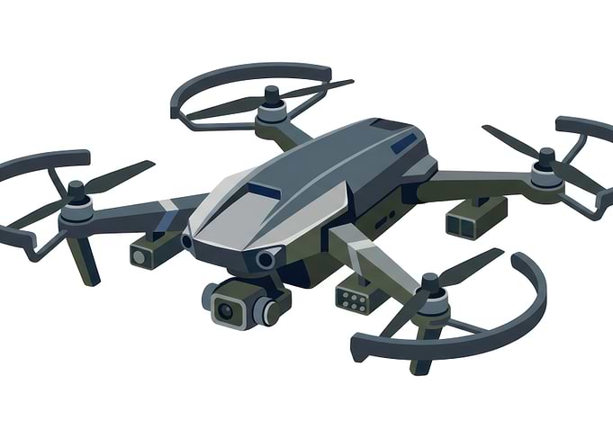 Tactical Military Quadcopter Drone