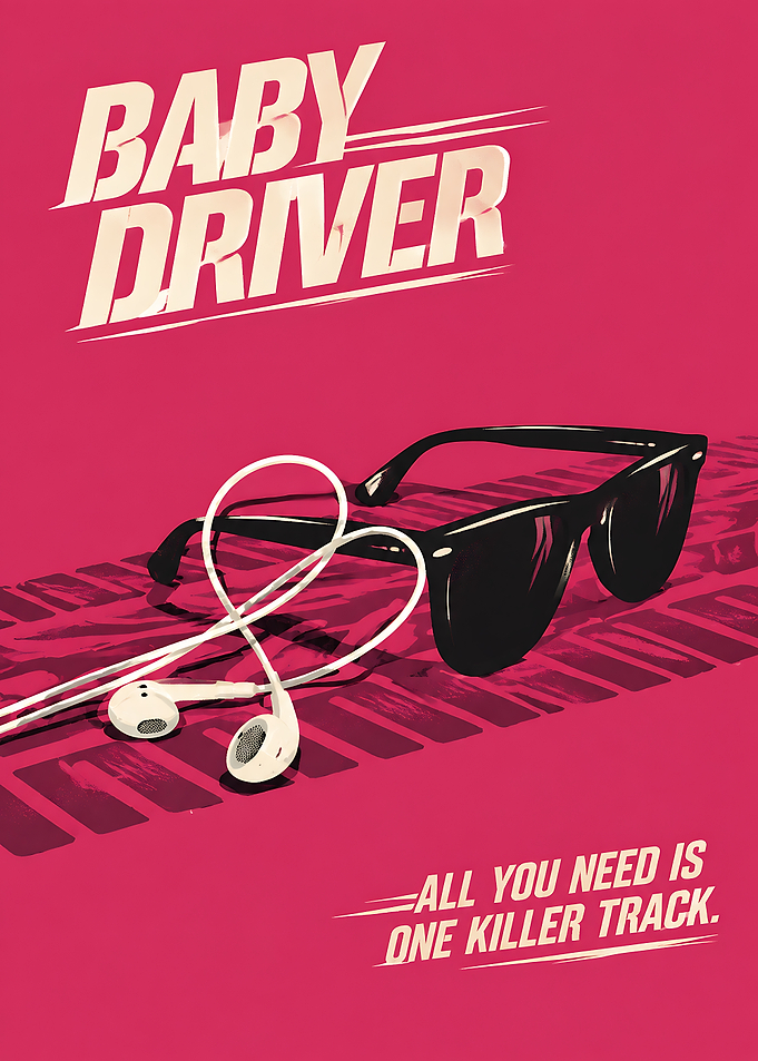 Baby Driver Minimalist Movie Poster