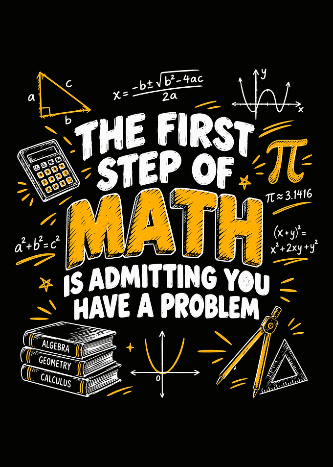 Funny Math Problem Quote Design