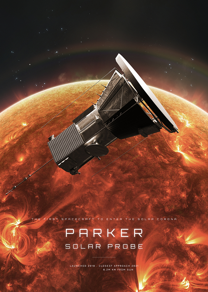 Parker Solar Probe Space Poster