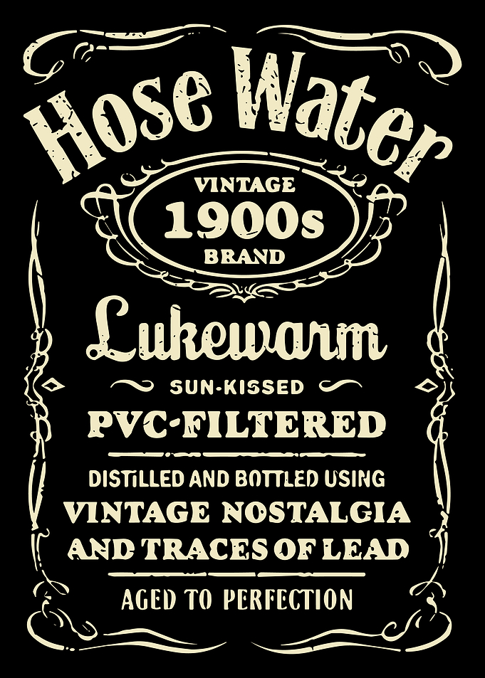 Hose Water Vintage Style Parody Poster