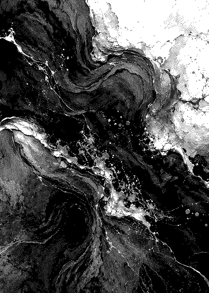 Black and White Abstract Marble Texture