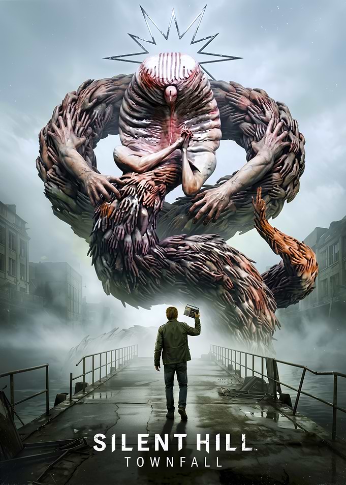 Silent Hill Townfall Monster Poster