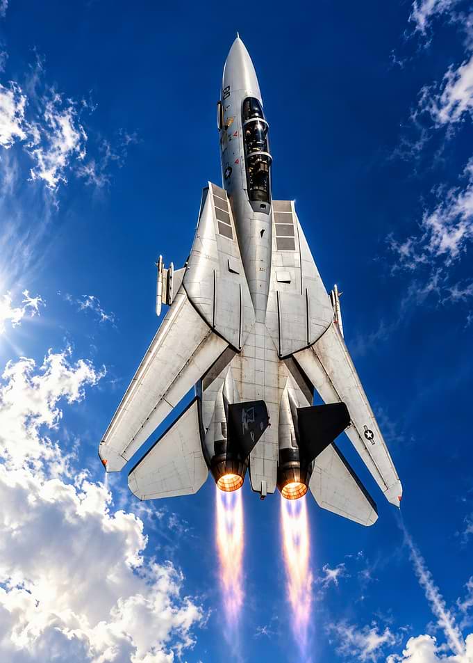F-14 Tomcat Jet Fighter Ascending