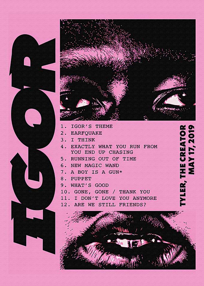 Tyler, The Creator IGOR Album Poster