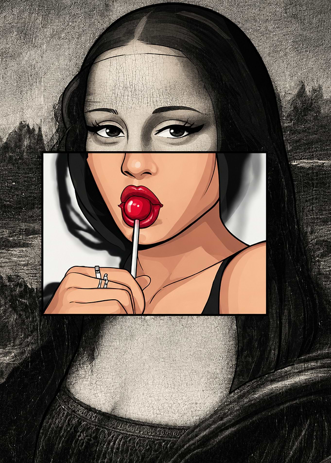 Mona Lisa Pop Art Mashup