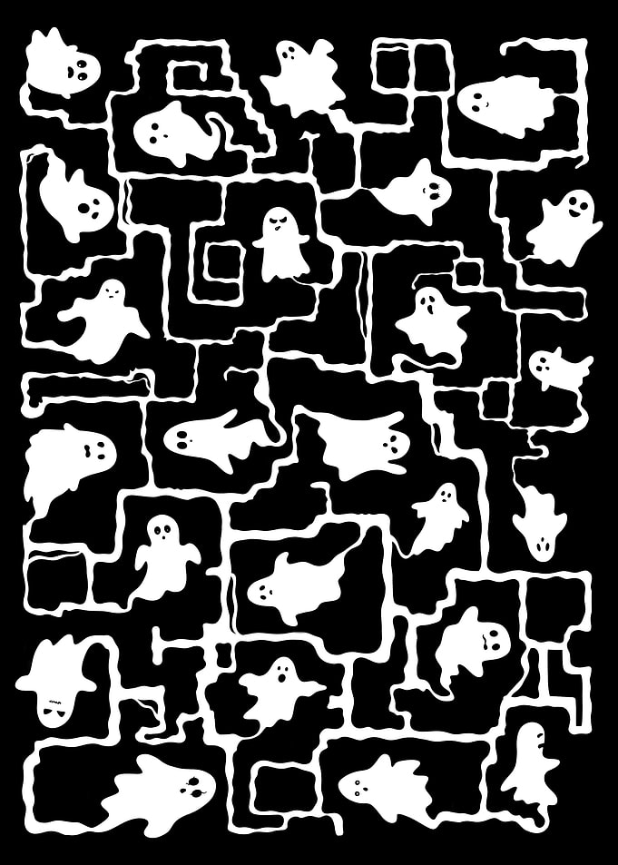 Ghost Maze Pattern