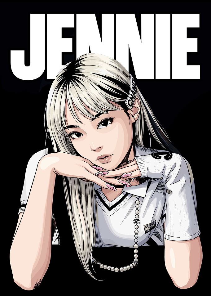 Jennie Blackpink Digital Illustration