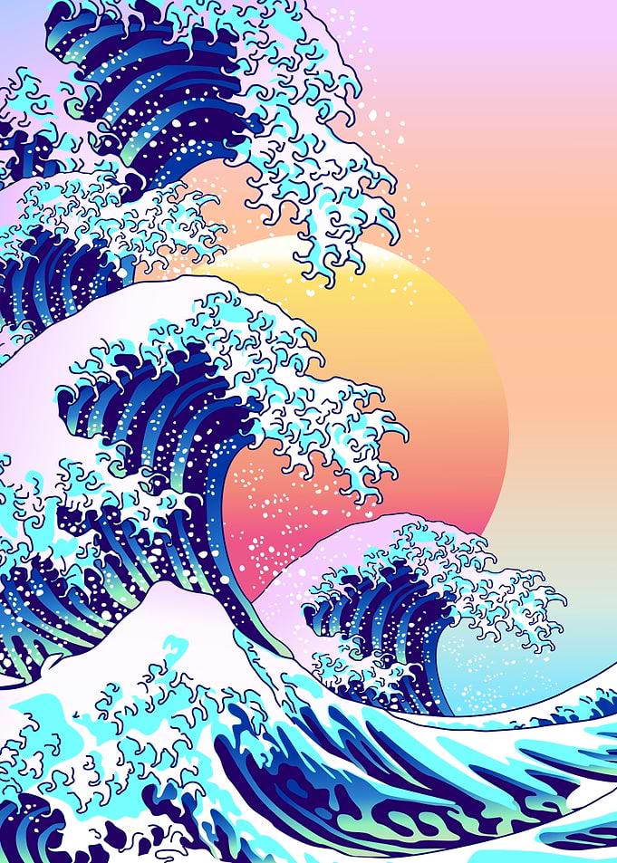 Vaporwave Great Summer Wave