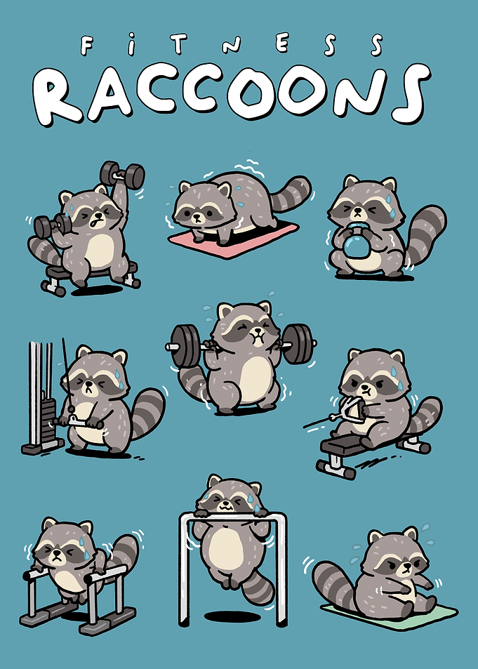 Fitness Raccoons