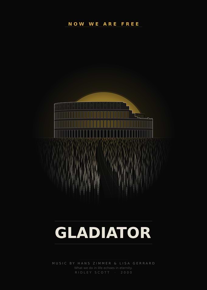 Gladiator Minimalist Movie Poster