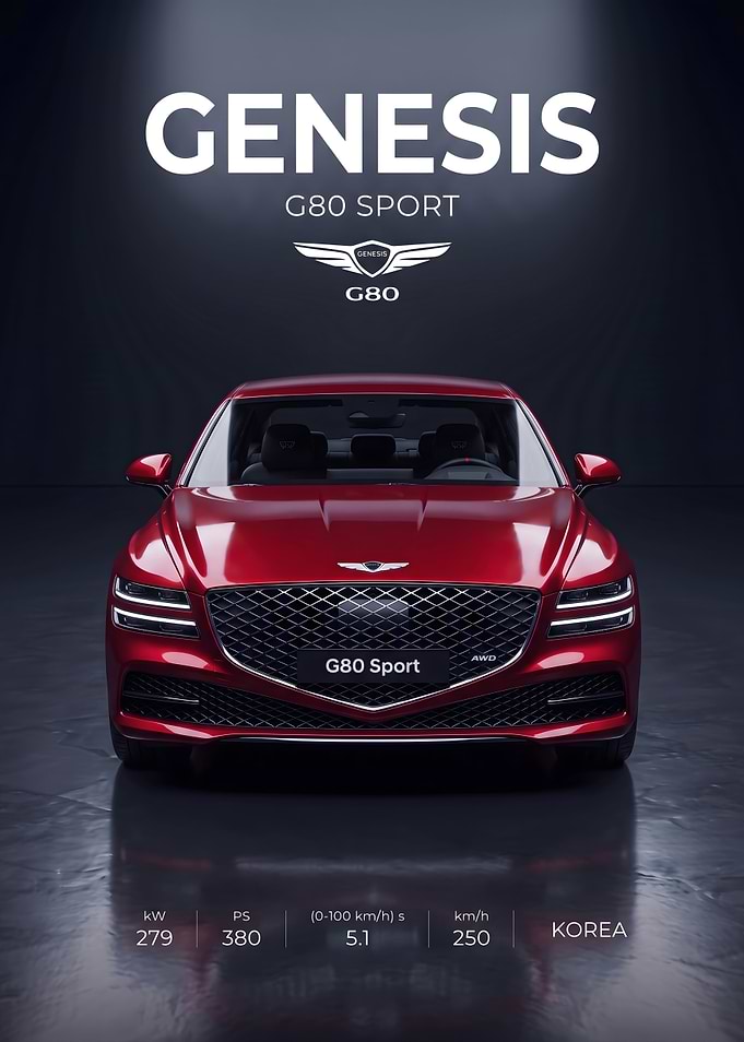 Genesis G80 Sport Promotional Poster