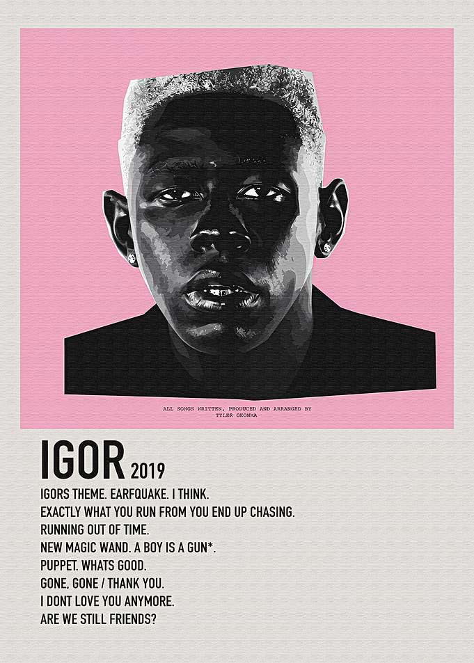 Tyler, the Creator IGOR Album Poster