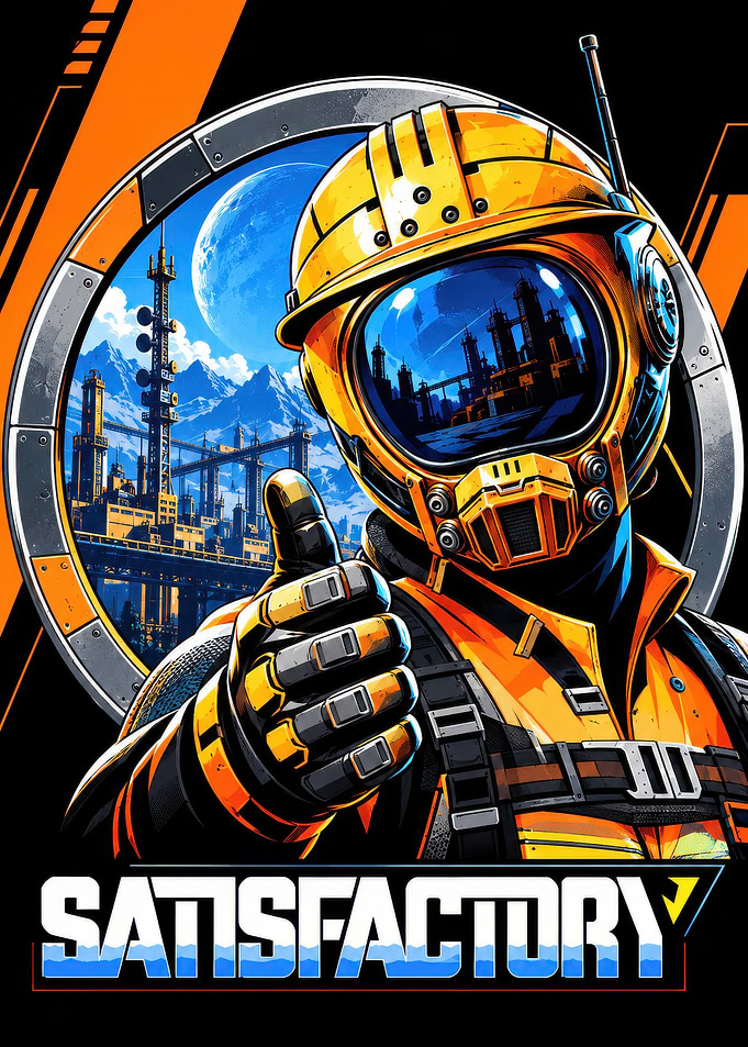 Satisfactory Game Pioneer Poster
