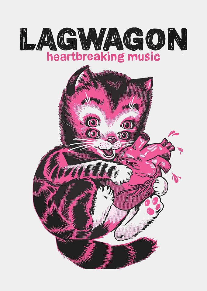 Lagwagon Heartbreaking Music Cat Graphic