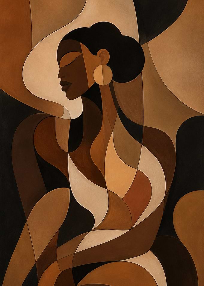 Abstract Portrait of a Black Woman