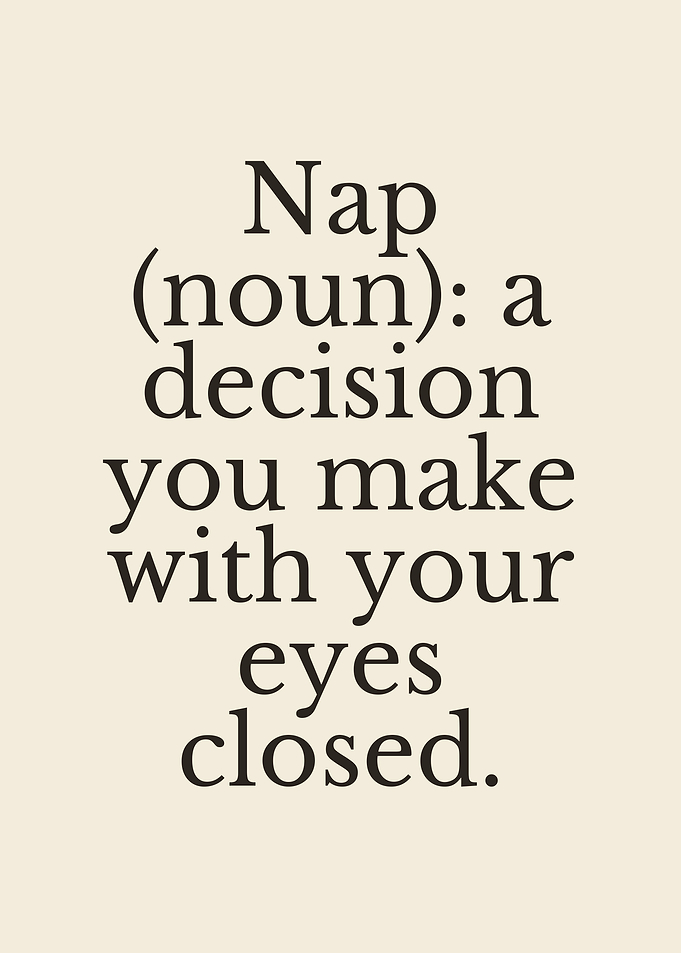 Nap, dictionary definition print