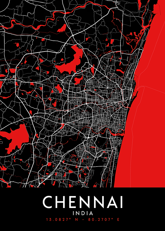 Chennai Dark Map