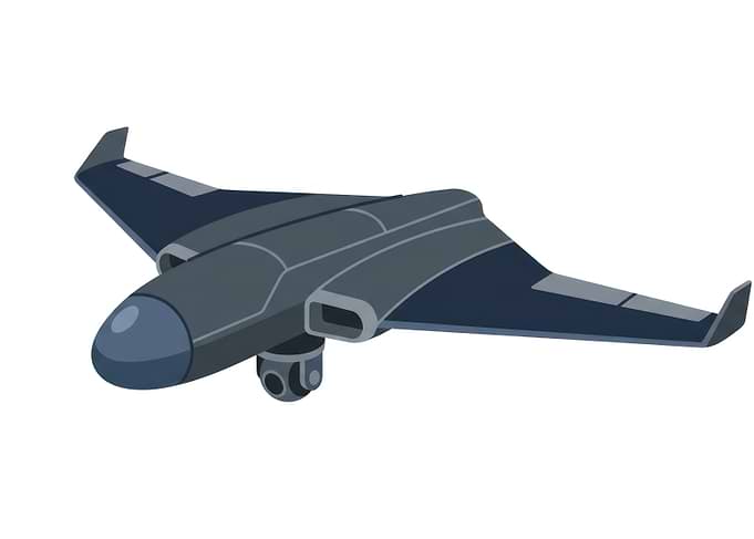 Stylized Futuristic Stealth Drone