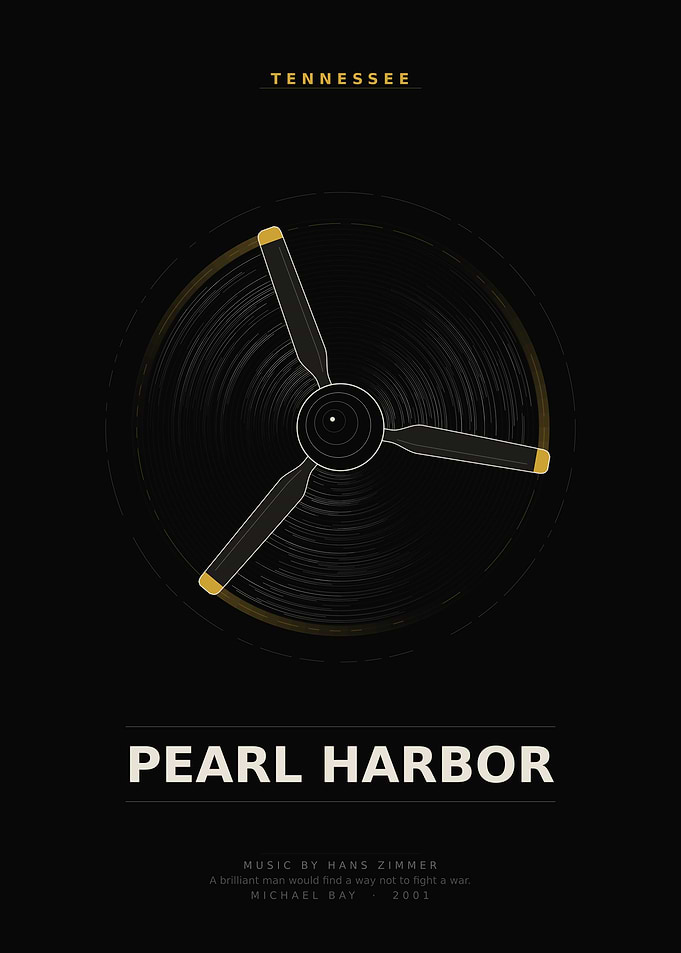 Minimalist Pearl Harbor Movie Poster