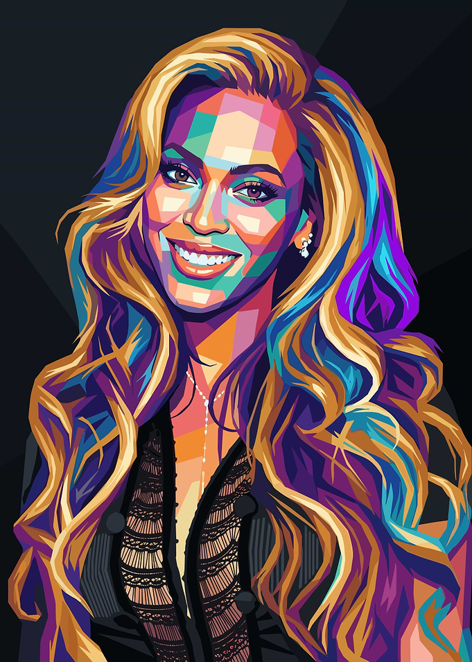 Beyoncé Pop Art Portrait