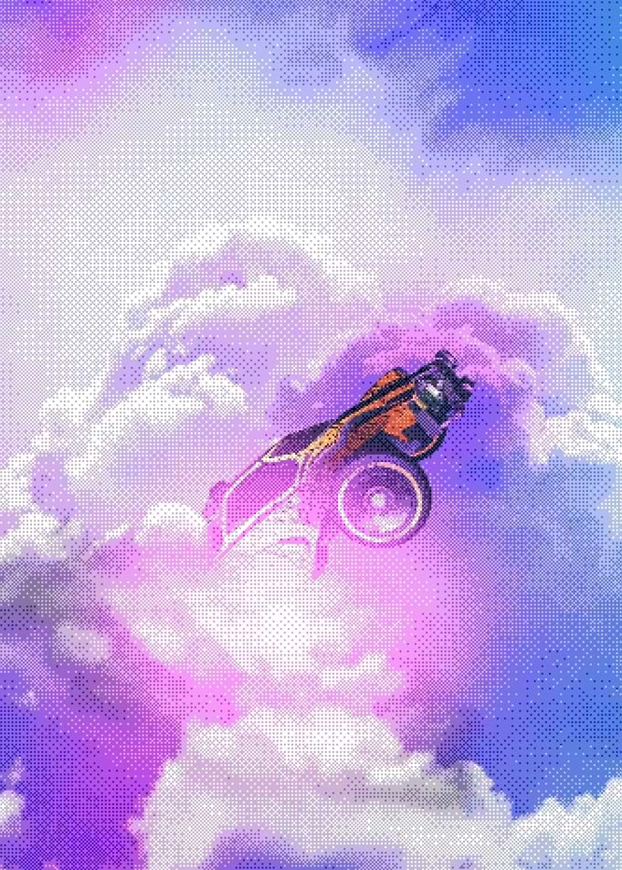 Rocket League Octane in Clouds