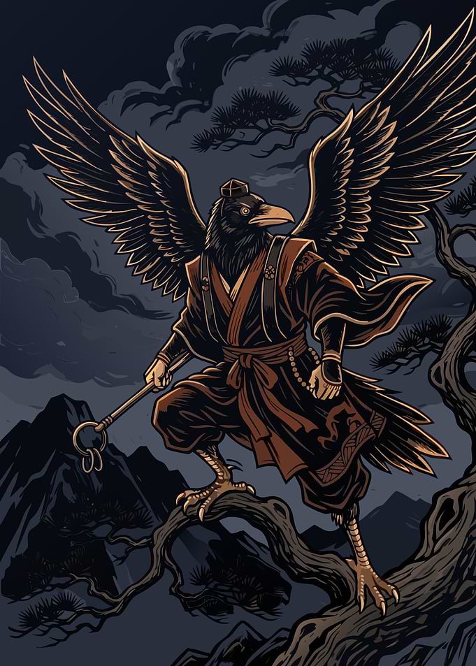 crow tengu Illustration