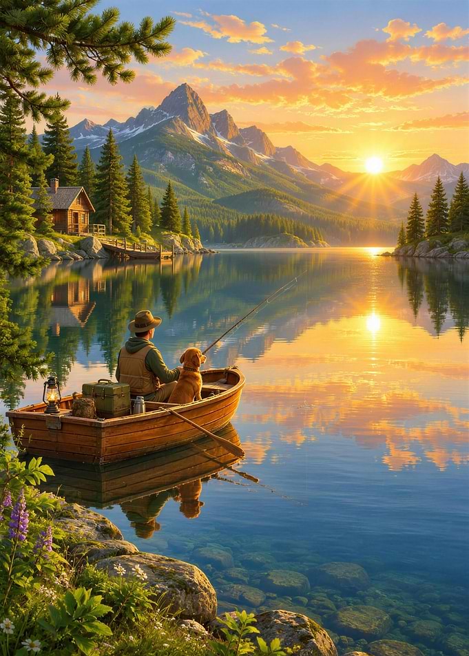 Golden Hour on Cedar Lake