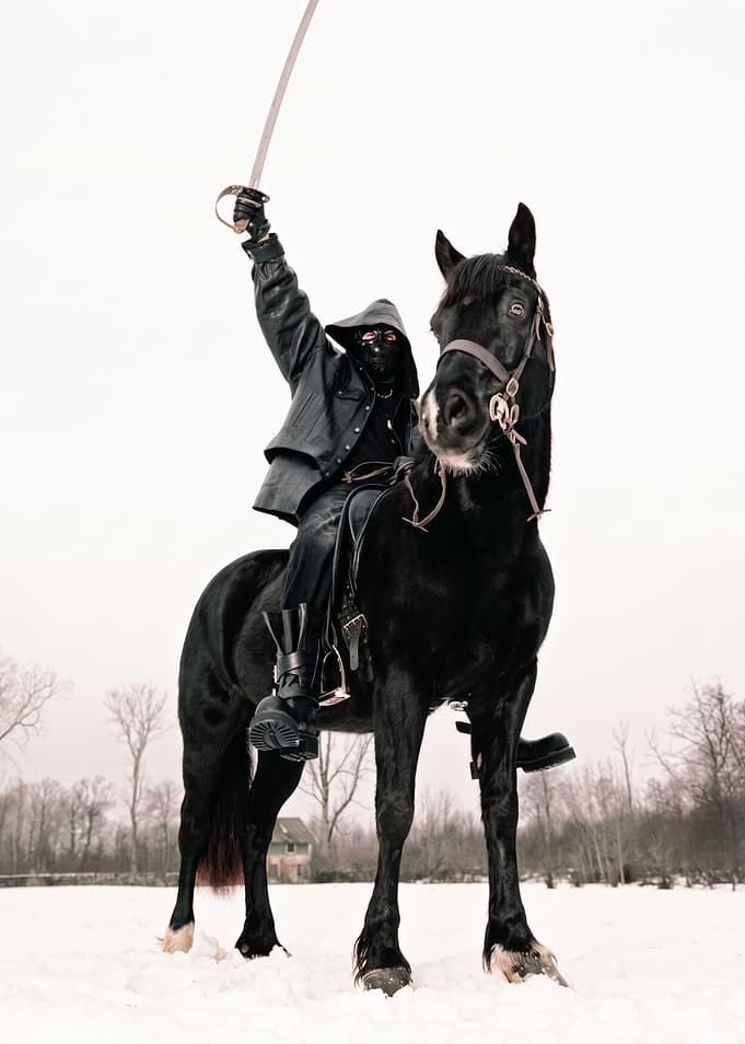 Dark Knight on Horseback