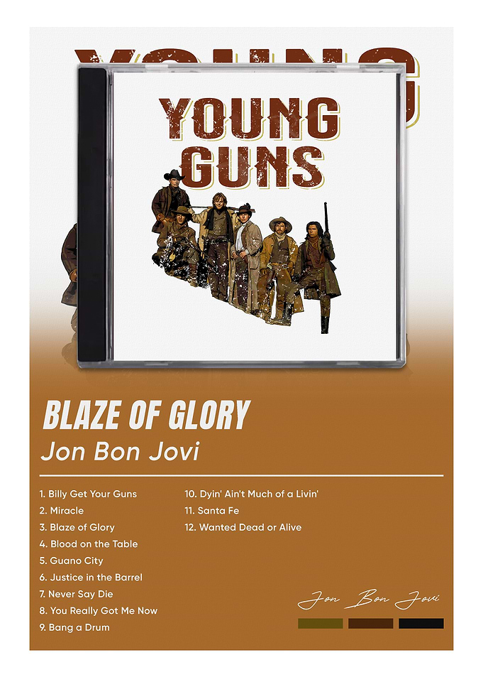 Jon Bon Jovi Blaze of Glory Poster