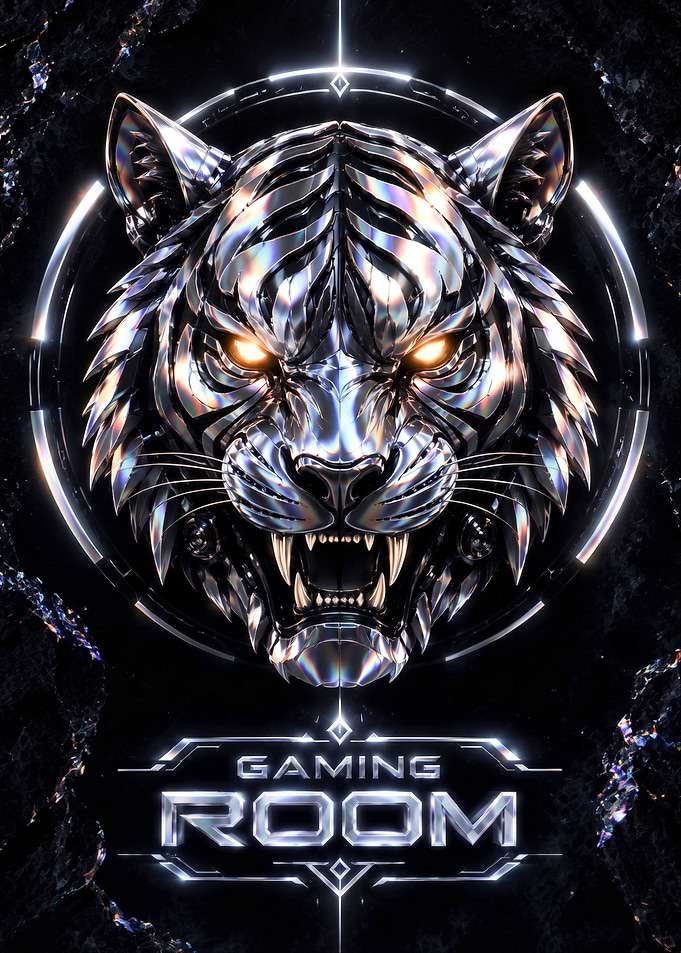 Chrome Tiger Gaming Room