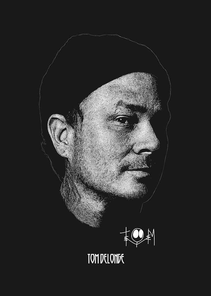 Tom DeLonge Scribble Art Style