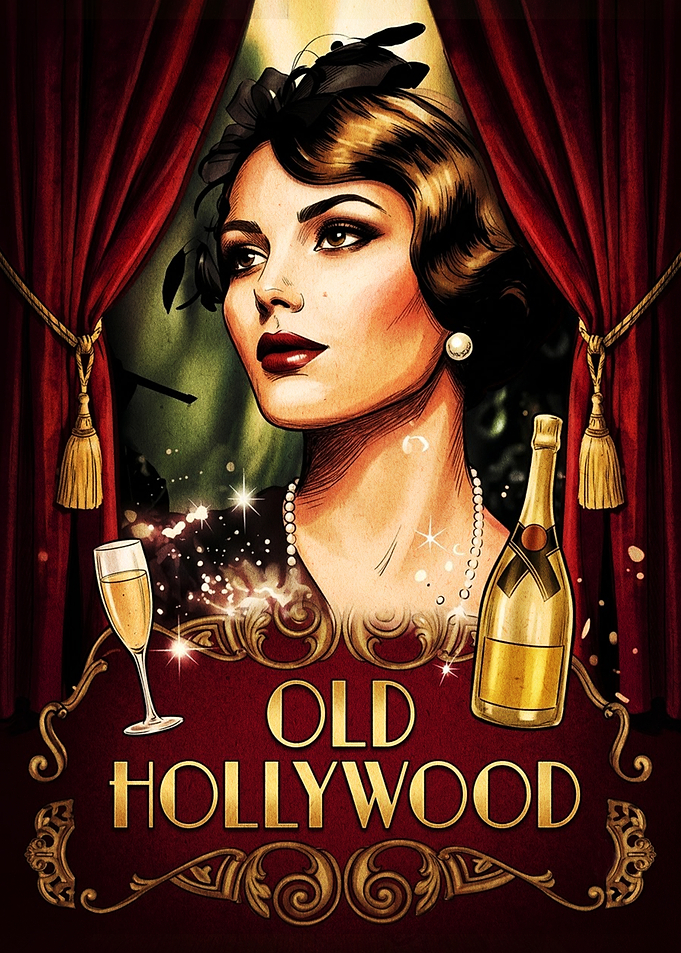 Old Hollywood Glamour Poster